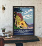 affiche vintage vosges