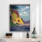 affiche vintage vosges