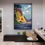 affiche vintage vosges