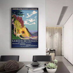 affiche vintage vosges
