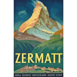 affiche vintage Zermatt