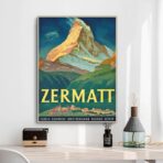 affiche vintage Zermatt