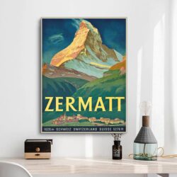 affiche vintage Zermatt
