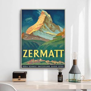 affiche vintage Zermatt