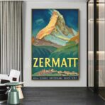 affiche vintage Zermatt