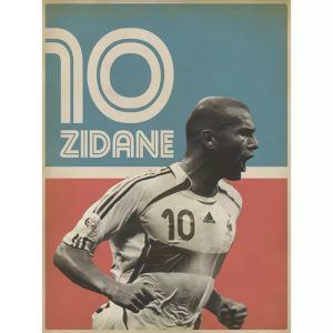vintage zidane poster