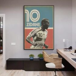 affiche vintage zidane