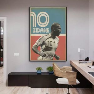 affiche vintage zidane
