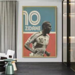 affiche vintage zidane