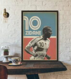 affiche vintage zidane