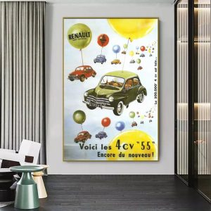 affiche voiture vintage