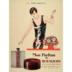 affiche publicitaire vintage parfum