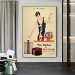 affiche publicitaire vintage parfum