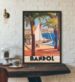 affiche vintage bandol