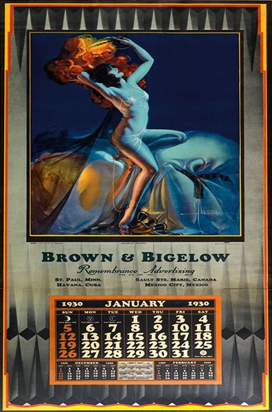 calendrier pin up vintage