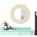 grand miroir macramé