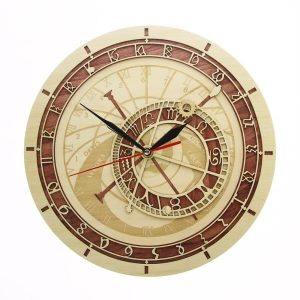 horloge astronomique en bois