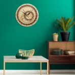 horloge astronomique en bois