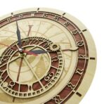 horloge astronomique en bois