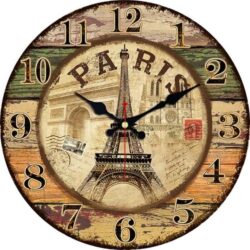 horloge avec tour eiffel