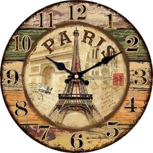horloge avec tour eiffel