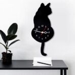horloge chat noir