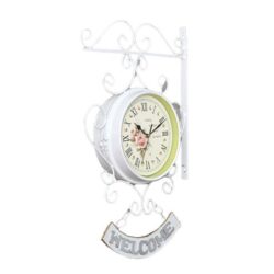 horloge de gare blanche