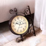 horloge de gare retro double face new york