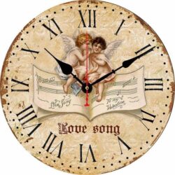horloge déco ange