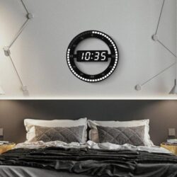 horloge digitale murale vintage