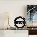 horloge digitale murale vintage