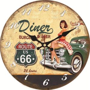 horloge diner américain