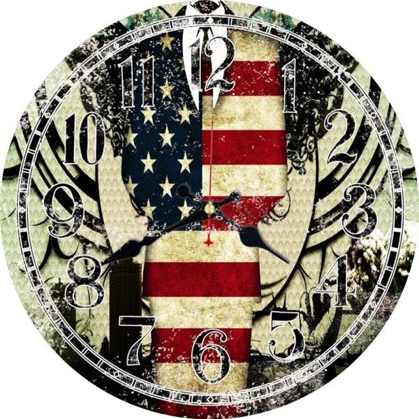 horloge-drapeau-americain horloge drapeau américain