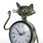 horloge en forme de chat