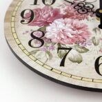 horloge fleurs vintage