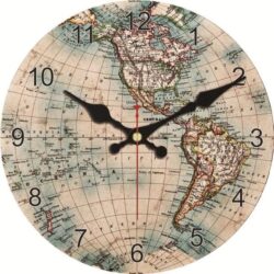 horloge mappemonde