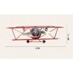 horloge murale avion vintage