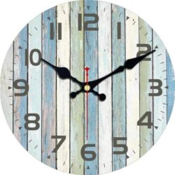 light blue wall clock