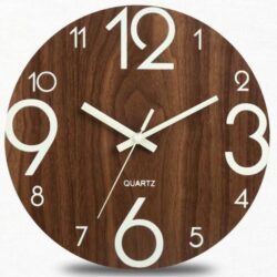 brown wall clock