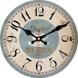 coffee wall clock