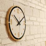 horloge murale chene
