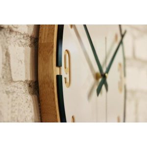 horloge murale chene