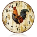 rooster wall clock