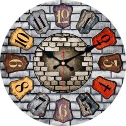 color wall clock