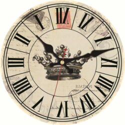 crown wall clock