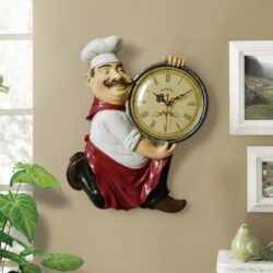 horloge murale cuisine chef