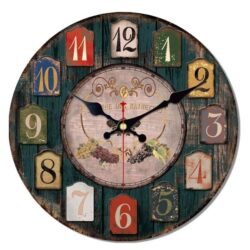 horloge murale de couleur