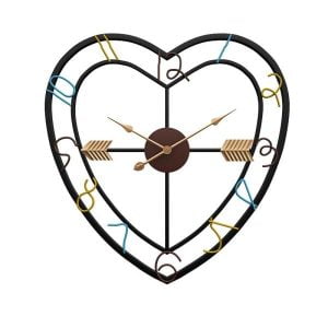horloge murale en forme de coeur
