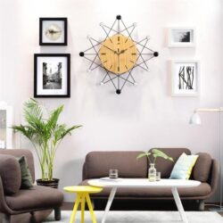 horloge murale étoile