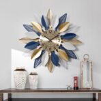 horloge murale feuille